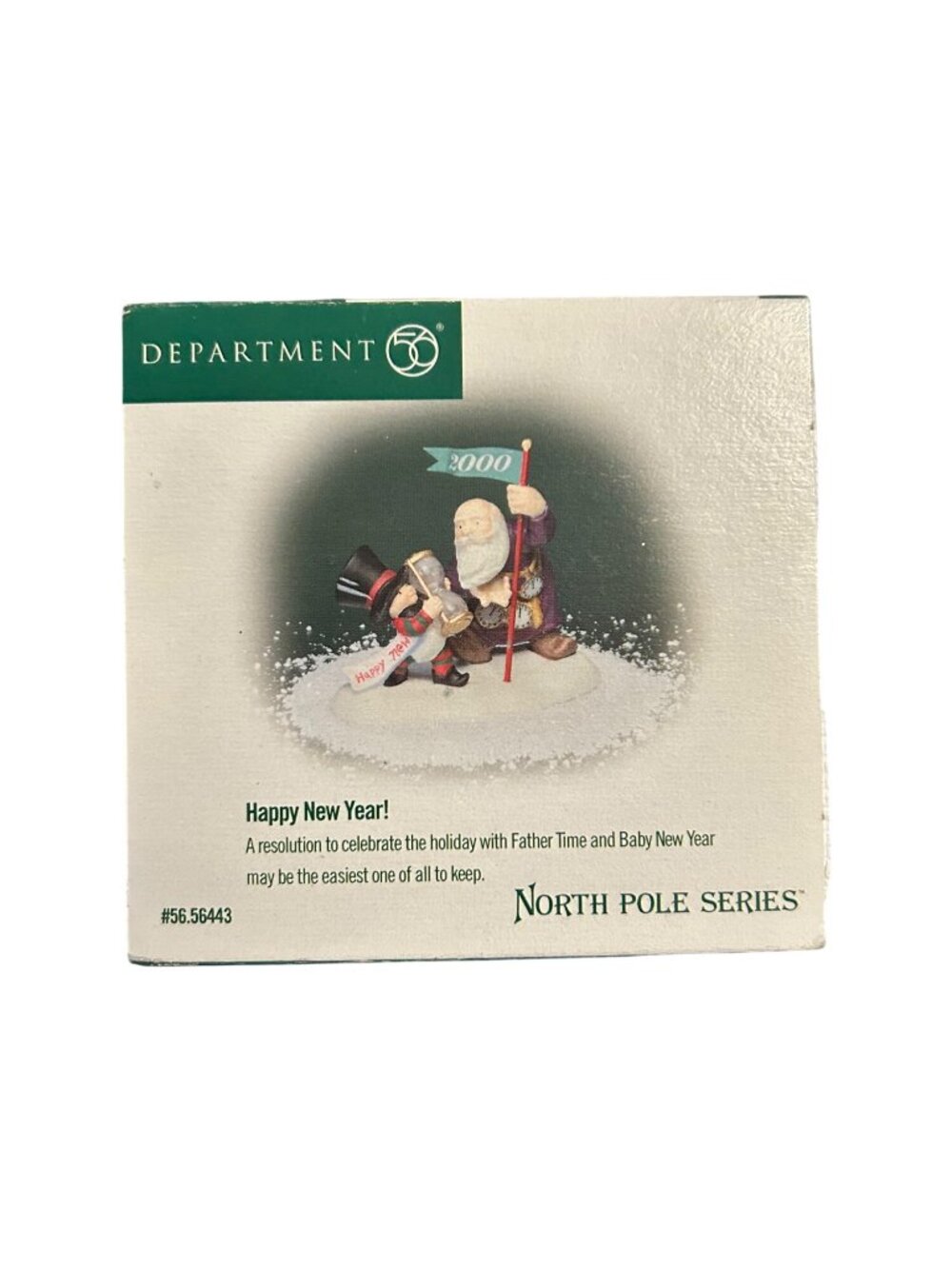 Department 56 North Pole Series Father Time & Baby New Year Figurine